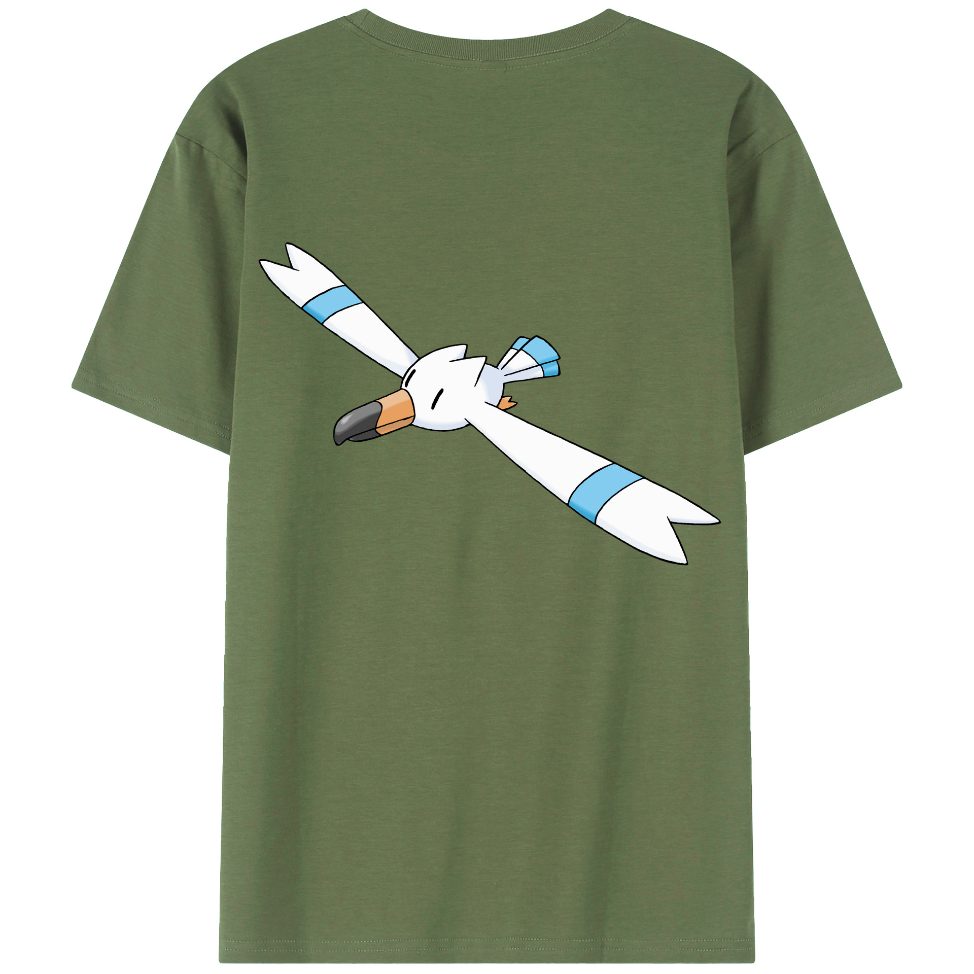 （画像用） ポケットモンスター Pokémon 綿100％ メンズ半袖Tシャツ（バックプリント） 通気性